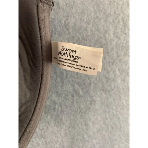 Sweet Nothings Gray Black Womens Size 38D Front Closure Padded Underwire Bra - Picture 6 of 8